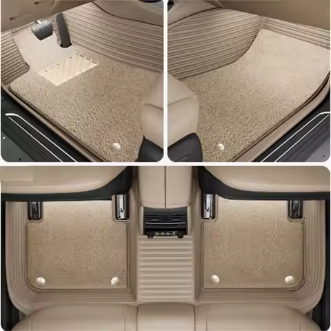 Double layer Custom Car Floor Mats For Mercedes Benz C-CLASS S204 S205 S206 Estate C300 Auto Carpets