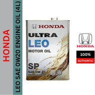 08217-99974 Honda Ultra LEO SN 0W-20/ 0W20 Engine Oil 4L (Made In Japan)
