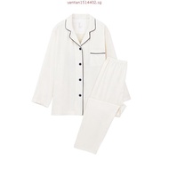 MUJI Men Side Seamless Flannel L/Slv Pajamas