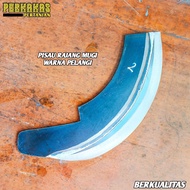 Pisau Gobang Rajang / Gobet Baja D2 full & sambung baja D2 Pelangi Model Mugi