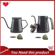 [OnLive] 400ML Hand Punch Coffee Pot 304 Stainless Steel Hanging Ear Long Mouth Pot Slender Pot Set