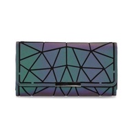 Issey ★ Miyake new Creative and versatile geometric rhombus bag card holder foldable wallet convenient for traveling ultra-thin wallet for foreign trade embossed