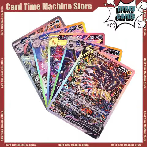 PKM Foil Cards PTCG Proxy Cards Entertainment Games Exeggutor EX Charizard GX Giratina V Kingdra EX 