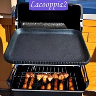 [Lacooppia2] Rectangular Grill Pan Sturdy Cast Griddle for Outdoor BBQ Camping
