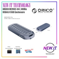 ORICO M2V01-C4&M2V02-C4 |M.2 NVMe SSD Enclosure|Output Interface USB4.0 Type-C|Transmission Speed 40