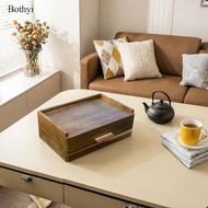 Bothyi Wooden Tea Bag Organizer Tea Station Chest Accessory Dustproof Gift Men