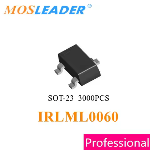 Mosleader IRLML0060 SOT23 3000PCS IRLML0060TRPBF IRLML0060PBF IRLML0060TR 2.7A 60V N-Channel Made in