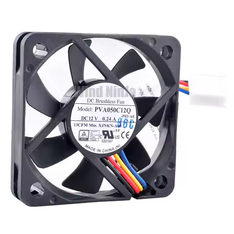 PVA050C12Q XJNKN-A00 5cm 50mm fan 50x50x10mm DC12V 0.24A 4pin 13CFM Cooling fan for chassis CPU cool