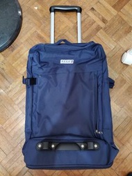 💼【法國時尚商務首選】ELLE Travel正版深藍色耐磨帆布行李箱 ｜ 兩輪拉桿登機箱 ｜ 多功能前置收納短期出差輕旅行 ｜ 順豐到付