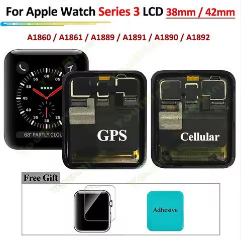 For Apple Watch Series 3 LCD Display Touch Screen Digitizer 38mm/42mm Pantalla Replacement For iWatc