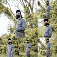 Baju Melayu Sepasang Dark Grey