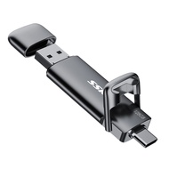 SSK 550MB/s 128GB แฟลชไดรฟ์ USB3.2 Gen2 USB C แฟลชไดรฟ์ 128GB OTG Flash Drive 128GB