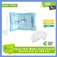Kain Kasa Lipat Medis Steril Pouch Perban Penutup Luka Kecil Bebat Pusar Bayi Rumah Sunat Bidan Alke