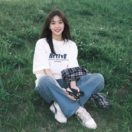 2026 White Pure Cotton Short-Sleeved t-Shirt Women Summer New Style Hot-Selling Loose Bottoming Shir