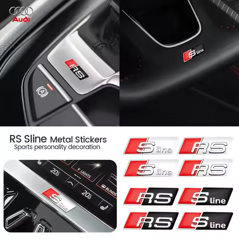 2/5/10pc Car Steering Wheel Sticker Interior Badge Styling Decals For Audi A1 A3 A4 A5 A6 A7 A8 TT B