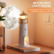 Moon Lamp Projector Night Light For Kids Battery Powered Ambient Night Light For Study Room