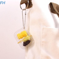 FENGHA Mini Fast Food Box Keychain, Plastic Fast Food Box Simulation Fast Food Box Keychain, Simulat