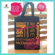 Erfi_ Tote Bag Tas Belanja Mcd Mcdonalds Shopping Bag Murah Asli Besar Medium Hitam Cream Coklat Rea