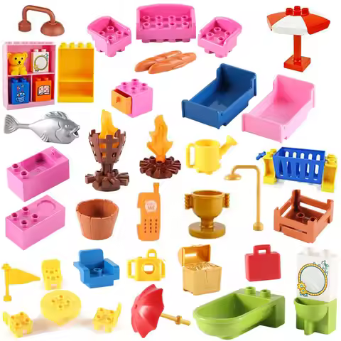 Building Blocks Connection Big Building Blocks Accessories Assemble Model Toys Scenes Assemble Brick