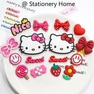 Hello Kitty KT Cat Head English Brand Refrigerator Creative Decoration Magnet Personalized 3D Magnetic Refrigerator Sticker