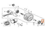 Timing Sprocket Original SYM Sport Rider Sport-Rider SportRider 125 i 125i Crankshaft Crank Shaft Ge
