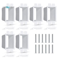 gzhxdiizi6 Pcs Electrical Outlet Box Extender with 12pcs Screws 1 Gang Switch Unit Receptacle Extend