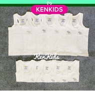 COMBO of 5 cool white tank tops for boys/girls - H&H KIDS