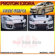 PROTON EXORA 2009-2020 PREDATOR STYLE FRONT BUMPER (PREDATOR) BUMPER DEPAN FOR EXORA FIBER CAR BODYK