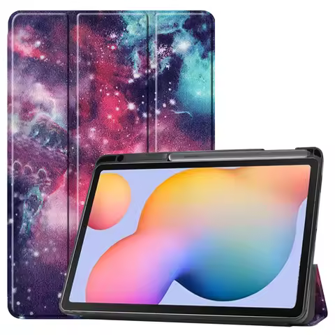 Case for Samsung Galaxy Tab S6 Lite 2024 Tablet Cover with Pencil Holder TPU Back Shell Funda For Ga