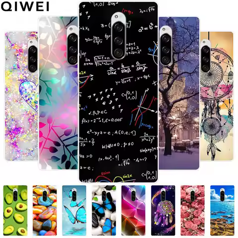 For Sony Xperia 1 Case 6.5'' Cute Fashion Clear Soft TPU Phone Cover For Sony SOV40 Back Cases Xperi