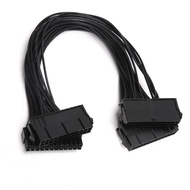 ilikestore CHICIRIS 24 PIN PINS Source Cable with 30 CM Extension  Black PSU for Bitcoin Mining Comp