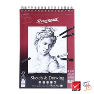 Renaissance & Fabriano A4 Size Sketchbook (Wire) R701 60 Sheets