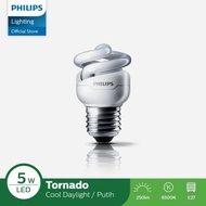 Lampu Spiral 5 Watt Cahaya Putih Philips Tornado
