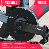PASS QUEST 110 Bcd Chainring Road Bike Narrow Wide Chainwheel 110Bcd Double Chain Ring For Shimano