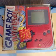 GAMEBOY Play It Loud! Series (紅色主機+叉電器+1張遊戲卡 連盒套裝) 元祖厚機 Original Radiant Red 任天堂 Nintendo 遊戲機 古董 收藏 