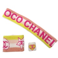 近全新香奈兒 Coco Mark 三件組：髮箍、腕帶和指箍，顏色，多色，1472 [二手] 香奈兒