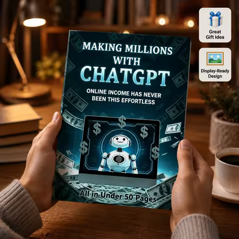 Making Millions With ChatGPT Book, AI Online Passive Income Guide Self Help Business Finance Book