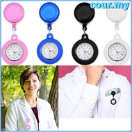 COUR Pocket Watch Gift Quartz Clock Clip-on Fob Watch