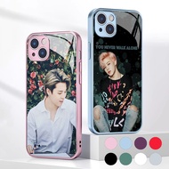 Park Jimin Tempered Glass Phone Case For IPhone 15 14 13 12 11 Pro XS Max Plus Mini X XR 8 7 6s SE2/