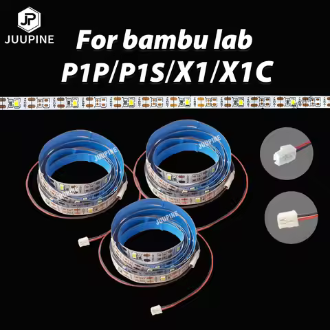 For Bambu Lab X1C X1 P1p P1s LED Lights Strip 3D Printer LED Light Kit 5V 150cm IP44 Lighting Lamp S