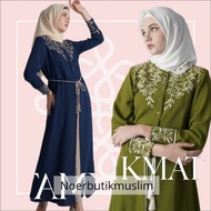 rb02 Hikmat Fashion Original A4599 Abaya Hikmat noerbutikmuslim Gamis