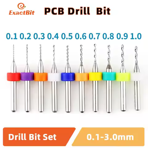 Carbide Micro Drill Bits Mini CNC Drilling Bit Set Print Circuit Board Drill Bit For PCB For Board