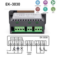 EK-3030/EK3010/EK3020 เครื่องควบคุมอุณหภูมิแบบดิจิตอล เทอร์โมสตัทไฮโกรมิเตอร์ รีเลย์เอาท์พุต 2 ตัว 2