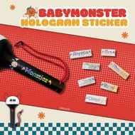 HOLOGRAM BABYMONSTER NAME STICKER /DECO LIGHTSTICK /DECOR LIGHTSTICK BABYMONSTER