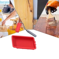 LACYES Silicone Paint Roller, Aluminum Handle Easy to Clean Painting Decorating Kit, Professional Gr