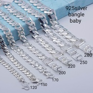 (TP Bangle Baby)*Ready stock*original 925 silver bangle for kids gelang tangan bangle silver  untuk budak