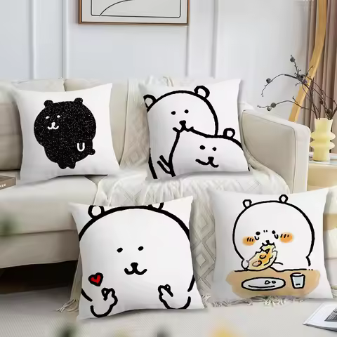 Japan Cute J-Joke B-Bear Christmas cushion cover For Bedroom Car Coffee Shop Room and Living Room So