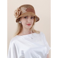 Women's Hat2025New Fisherman Hat Sun Hat for Women Sun Protection Small Brim Elegant Fashion Small T