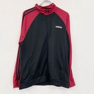 二手adidas運動外套/球衣，黑色，XL碼