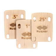 [Ship in 24h] Muspor MX0360D 3pcs Guitar Neck Shims 0.25 0.5 1 Degree Wooden Set for Bolt-on Bolts